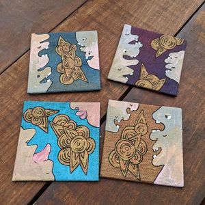Original artwork on mini canvasses